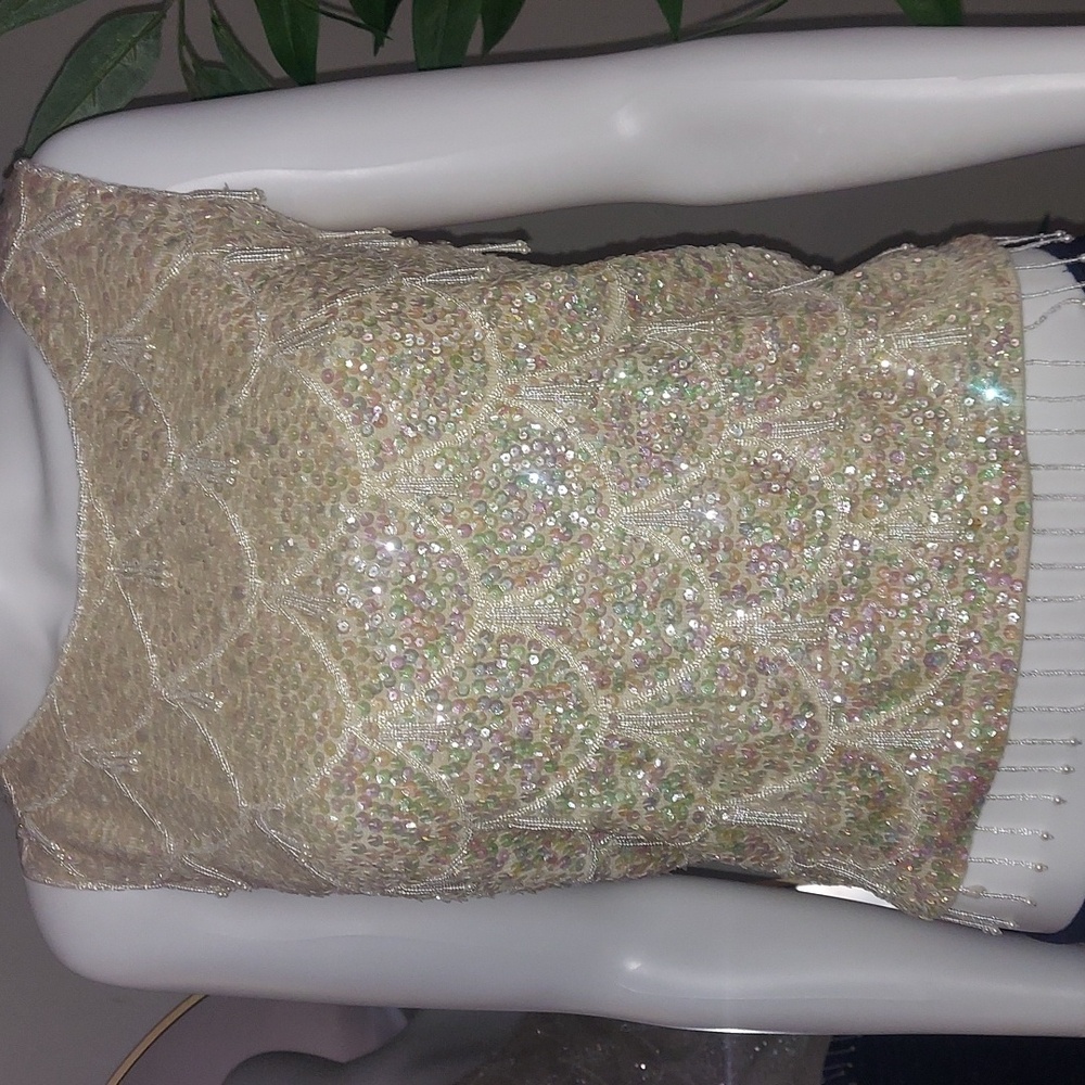 Vintage Beaded Sequin Top